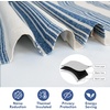 image:imageDriftAway Chris Double Layer Linen Blackout Tie Up Curtains Thermal Insulated Fully Lined Vertical Striped Balloon Roman Shade Bathroom Window Adjustable Rod Pocket 45 Inch by 63 Inch GrayJean Navy