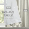image:imageDriftAway Chris Double Layer Linen Blackout Tie Up Curtains Thermal Insulated Fully Lined Vertical Striped Balloon Roman Shade Bathroom Window Adjustable Rod Pocket 45 Inch by 63 Inch GrayGrey