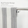 image:imageDriftAway Chris Double Layer Linen Blackout Tie Up Curtains Thermal Insulated Fully Lined Vertical Striped Balloon Roman Shade Bathroom Window Adjustable Rod Pocket 45 Inch by 63 Inch GrayGrey