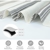 image:imageDriftAway Chris Double Layer Linen Blackout Tie Up Curtains Thermal Insulated Fully Lined Vertical Striped Balloon Roman Shade Bathroom Window Adjustable Rod Pocket 45 Inch by 63 Inch GrayGrey