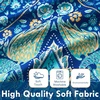image:imageDriftAway Christopher Peacock Floral Pattern Thermal Insulated Blackout Window Curtain Valance Rod Pocket 2 Layers 52 Inch by 18 Inch Plus 2 Inch Header RedTeal