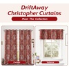 image:imageDriftAway Christopher Peacock Floral Pattern Thermal Insulated Blackout Window Curtain Valance Rod Pocket 2 Layers 52 Inch by 18 Inch Plus 2 Inch Header RedRed