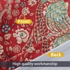 image:imageDriftAway Christopher Peacock Floral Pattern Thermal Insulated Blackout Window Curtain Valance Rod Pocket 2 Layers 52 Inch by 18 Inch Plus 2 Inch Header RedRed