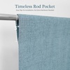 image:imageDriftAway Double Layer Linen Blackout Tie Up Curtains Thermal Insulated Fully Lined Balloon Roman Shade Bathroom Window Adjustable Rod Pocket for Small Window 31 Inch by 47 Inch YellowDusty Blue