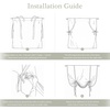 image:imageDriftAway Double Layer Linen Blackout Tie Up Curtains Thermal Insulated Fully Lined Balloon Roman Shade Bathroom Window Adjustable Rod Pocket for Small Window 31 Inch by 47 Inch YellowLight Linen