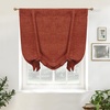 image:imageDriftAway Double Layer Linen Blackout Tie Up Curtains Thermal Insulated Fully Lined Balloon Roman Shade Bathroom Window Adjustable Rod Pocket for Small Window 31 Inch by 47 Inch YellowBurnt Orange