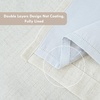 image:imageDriftAway Double Layer Linen Blackout Tie Up Curtains Thermal Insulated Fully Lined Balloon Roman Shade Bathroom Window Adjustable Rod Pocket for Small Window 31 Inch by 47 Inch YellowBeige