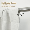 image:imageDriftAway Double Layer Linen Blackout Tie Up Curtains Thermal Insulated Fully Lined Balloon Roman Shade Bathroom Window Adjustable Rod Pocket for Small Window 31 Inch by 47 Inch YellowIvory Cream