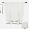 image:imageDriftAway Double Layer Linen Blackout Tie Up Curtains Thermal Insulated Fully Lined Balloon Roman Shade Bathroom Window Adjustable Rod Pocket for Small Window 31 Inch by 47 Inch YellowIvory Cream
