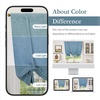 image:imageDriftAway Double Layer Linen Blackout Tie Up Curtains Thermal Insulated Fully Lined Balloon Roman Shade Bathroom Window Adjustable Rod Pocket for Small Window 31 Inch by 47 Inch YellowDusty Blue