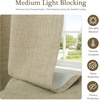 image:imageDriftAway Double Layer Linen Blackout Tie Up Curtains Thermal Insulated Fully Lined Balloon Roman Shade Bathroom Window Adjustable Rod Pocket for Small Window 31 Inch by 47 Inch YellowLight Khaki Llinen