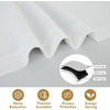 image:imageDriftAway Double Layer Linen Blackout Tie Up Curtains Thermal Insulated Fully Lined Balloon Roman Shade Bathroom Window Adjustable Rod Pocket for Small Window 31 Inch by 47 Inch YellowWhite