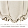 image:imageDriftAway Double Layer Linen Blackout Tie Up Curtains Thermal Insulated Fully Lined Balloon Roman Shade Bathroom Window Adjustable Rod Pocket for Small Window 31 Inch by 47 Inch YellowBeige