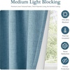 image:imageDriftAway Double Layer Linen Blackout Tie Up Curtains Thermal Insulated Fully Lined Balloon Roman Shade Bathroom Window Adjustable Rod Pocket for Small Window 31 Inch by 47 Inch YellowDusty Blue