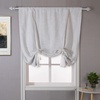 image:imageDriftAway Double Layer Linen Blackout Tie Up Curtains Thermal Insulated Fully Lined Balloon Roman Shade Bathroom Window Adjustable Rod Pocket for Small Window 31 Inch by 47 Inch YellowLight Ivory