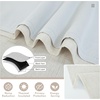 image:imageDriftAway Double Layer Linen Blackout Tie Up Curtains Thermal Insulated Fully Lined Balloon Roman Shade Bathroom Window Adjustable Rod Pocket for Small Window 31 Inch by 47 Inch YellowBeige