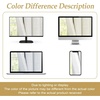 image:imageDriftAway Double Layer Linen Blackout Tie Up Curtains Thermal Insulated Fully Lined Balloon Roman Shade Bathroom Window Adjustable Rod Pocket for Small Window 31 Inch by 47 Inch YellowWhite