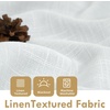 image:imageDriftAway Double Layer Linen Blackout Tie Up Curtains Thermal Insulated Fully Lined Balloon Roman Shade Bathroom Window Adjustable Rod Pocket for Small Window 31 Inch by 47 Inch YellowWhite