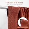 image:imageDriftAway Double Layer Linen Blackout Tie Up Curtains Thermal Insulated Fully Lined Balloon Roman Shade Bathroom Window Adjustable Rod Pocket for Small Window 31 Inch by 47 Inch YellowBurnt Orange