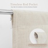 image:imageDriftAway Double Layer Linen Blackout Tie Up Curtains Thermal Insulated Fully Lined Balloon Roman Shade Bathroom Window Adjustable Rod Pocket for Small Window 31 Inch by 47 Inch YellowBeige