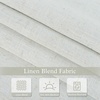 image:imageDriftAway Double Layer Linen Blackout Tie Up Curtains Thermal Insulated Fully Lined Balloon Roman Shade Bathroom Window Adjustable Rod Pocket for Small Window 31 Inch by 47 Inch YellowLight Linen
