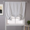 image:imageDriftAway Double Layer Linen Blackout Tie Up Curtains Thermal Insulated Fully Lined Balloon Roman Shade Bathroom Window Adjustable Rod Pocket for Small Window 31 Inch by 47 Inch YellowLight Ivory