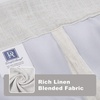image:imageDriftAway Double Layer Linen Blackout Tie Up Curtains Thermal Insulated Fully Lined Balloon Roman Shade Bathroom Window Adjustable Rod Pocket for Small Window 31 Inch by 47 Inch YellowLight Ivory