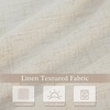 image:imageDriftAway Double Layer Linen Blackout Tie Up Curtains Thermal Insulated Fully Lined Balloon Roman Shade Bathroom Window Adjustable Rod Pocket for Small Window 31 Inch by 47 Inch YellowBeige