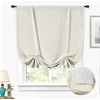 image:imageDriftAway Double Layer Linen Blackout Tie Up Curtains Thermal Insulated Fully Lined Balloon Roman Shade Bathroom Window Adjustable Rod Pocket for Small Window 31 Inch by 47 Inch YellowLight Linen