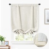 image:imageDriftAway Double Layer Linen Blackout Tie Up Curtains Thermal Insulated Fully Lined Balloon Roman Shade Bathroom Window Adjustable Rod Pocket for Small Window 31 Inch by 47 Inch YellowLight Linen