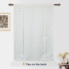 image:imageDriftAway Double Layer Linen Blackout Tie Up Curtains Thermal Insulated Fully Lined Balloon Roman Shade Bathroom Window Adjustable Rod Pocket for Small Window 31 Inch by 47 Inch YellowIvory Cream