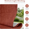 image:imageDriftAway Double Layer Linen Blackout Tie Up Curtains Thermal Insulated Fully Lined Balloon Roman Shade Bathroom Window Adjustable Rod Pocket for Small Window 31 Inch by 47 Inch YellowBurnt Orange