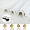 image:imageDriftAway Double Layer Linen Blackout Tie Up Curtains Thermal Insulated Fully Lined Balloon Roman Shade Bathroom Window Adjustable Rod Pocket for Small Window 31 Inch by 47 Inch YellowIvory Cream