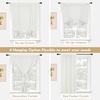 image:imageDriftAway Double Layer Linen Blackout Tie Up Curtains Thermal Insulated Fully Lined Balloon Roman Shade Bathroom Window Adjustable Rod Pocket for Small Window 31 Inch by 47 Inch YellowIvory Cream