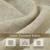 image:imageDriftAway Double Layer Linen Blackout Tie Up Curtains Thermal Insulated Fully Lined Balloon Roman Shade Bathroom Window Adjustable Rod Pocket for Small Window 31 Inch by 47 Inch YellowLight Khaki Llinen