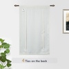 image:imageDriftAway Double Layer Linen Blackout Tie Up Curtains Thermal Insulated Fully Lined Balloon Roman Shade Bathroom Window Adjustable Rod Pocket for Small Window 31 Inch by 47 Inch YellowIvory Cream