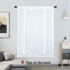 image:imageDriftAway Double Layer Linen Blackout Tie Up Curtains Thermal Insulated Fully Lined Balloon Roman Shade Bathroom Window Adjustable Rod Pocket for Small Window 31 Inch by 47 Inch YellowWhite