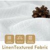 image:imageDriftAway Double Layer Linen Blackout Tie Up Curtains Thermal Insulated Fully Lined Balloon Roman Shade Bathroom Window Adjustable Rod Pocket for Small Window 31 Inch by 47 Inch YellowWhite