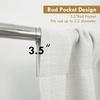 image:imageDriftAway Double Layer Linen Blackout Tie Up Curtains Thermal Insulated Fully Lined Balloon Roman Shade Bathroom Window Adjustable Rod Pocket for Small Window 31 Inch by 47 Inch YellowIvory Cream