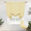 image:imageDriftAway Double Layer Linen Blackout Tie Up Curtains Thermal Insulated Fully Lined Balloon Roman Shade Bathroom Window Adjustable Rod Pocket for Small Window 31 Inch by 47 Inch YellowYellow