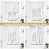 image:imageDriftAway Double Layer Linen Blackout Tie Up Curtains Thermal Insulated Fully Lined Balloon Roman Shade Bathroom Window Adjustable Rod Pocket for Small Window 31 Inch by 47 Inch YellowWhite
