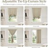 image:imageDriftAway Double Layer Linen Blackout Tie Up Curtains Thermal Insulated Fully Lined Balloon Roman Shade Bathroom Window Adjustable Rod Pocket for Small Window 31 Inch by 47 Inch YellowLight Khaki Llinen