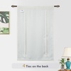 image:imageDriftAway Double Layer Linen Blackout Tie Up Curtains Thermal Insulated Fully Lined Balloon Roman Shade Bathroom Window Adjustable Rod Pocket for Small Window 31 Inch by 47 Inch YellowIvory Cream