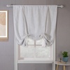 image:imageDriftAway Double Layer Linen Blackout Tie Up Curtains Thermal Insulated Fully Lined Balloon Roman Shade Bathroom Window Adjustable Rod Pocket for Small Window 31 Inch by 47 Inch YellowLight Ivory