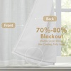 image:imageDriftAway Double Layer Linen Blackout Tie Up Curtains Thermal Insulated Fully Lined Balloon Roman Shade Bathroom Window Adjustable Rod Pocket for Small Window 31 Inch by 47 Inch YellowWhite