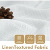 image:imageDriftAway Double Layer Linen Blackout Tie Up Curtains Thermal Insulated Fully Lined Balloon Roman Shade Bathroom Window Adjustable Rod Pocket for Small Window 31 Inch by 47 Inch YellowWhite