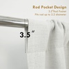 image:imageDriftAway Double Layer Linen Blackout Tie Up Curtains Thermal Insulated Fully Lined Balloon Roman Shade Bathroom Window Adjustable Rod Pocket for Small Window 31 Inch by 47 Inch YellowIvory Cream