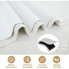 image:imageDriftAway Double Layer Linen Blackout Tie Up Curtains Thermal Insulated Fully Lined Balloon Roman Shade Bathroom Window Adjustable Rod Pocket for Small Window 31 Inch by 47 Inch YellowIvory Cream