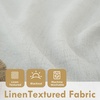 image:imageDriftAway Double Layer Linen Blackout Tie Up Curtains Thermal Insulated Fully Lined Balloon Roman Shade Bathroom Window Adjustable Rod Pocket for Small Window 31 Inch by 47 Inch YellowIvory Cream