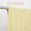 image:imageDriftAway Double Layer Linen Blackout Tie Up Curtains Thermal Insulated Fully Lined Balloon Roman Shade Bathroom Window Adjustable Rod Pocket for Small Window 31 Inch by 47 Inch YellowYellow